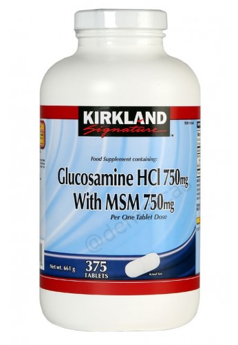 Kirkland Signature Glucosamina con MSM, 375 Tabletas