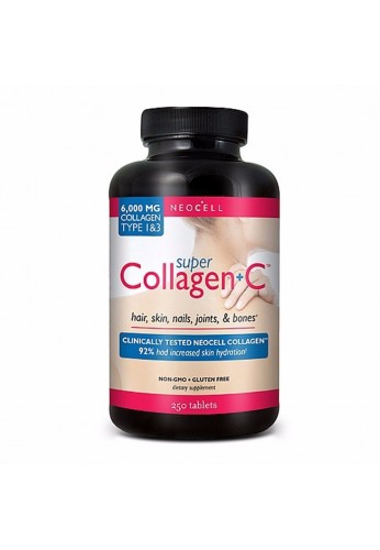 Colageno + Vitamina C 250 Tabletas, Importado Usa