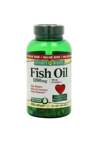 Omega 3 Fish Oil 1200mg 180 Capsulas Importado Usa