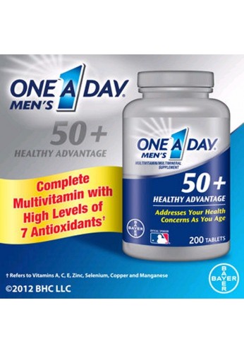 Multivitaminas Hombres Men's One A Day 50+, 200 Tabletas