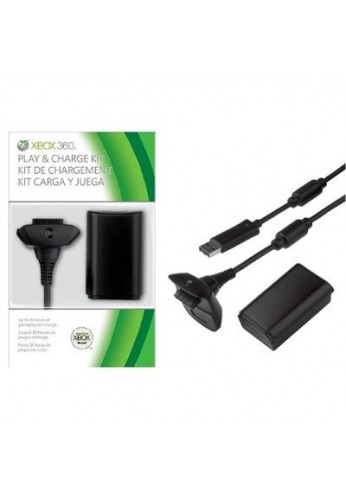 Kit Carga Y Juega Para Xbox 360 + 4800 Ni-Mh
