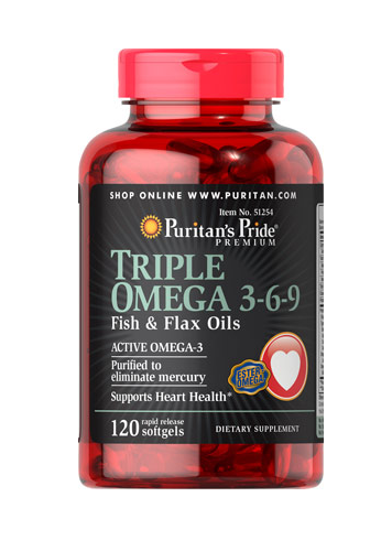 Aceites de linaza y pescado con triple Omega-3-6-9