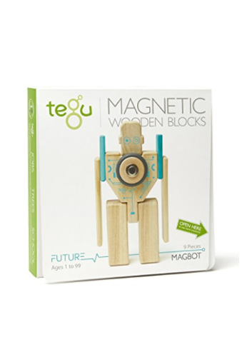 Tegu magbot magnética Bloque de madera Set