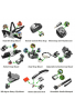 dekasi Kit de accesorios para GoPro Hero 5/4/3/sj4000/sj5000/sj6000 (55-in-1)