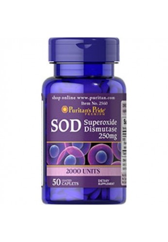 Puritan's Pride Natural SOD (Superóxido Dismutasa) 250 mg-50 Caplets
