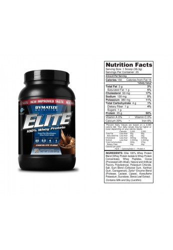 Elite 100% Whey Protein 2Lb Dymatize Nutrition