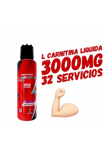 L Carnitina Liquida 3000 Mg 32 Servicios Quemador De Grasa